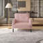 Fauteuil d'appoint en velours côtelé-1420156177