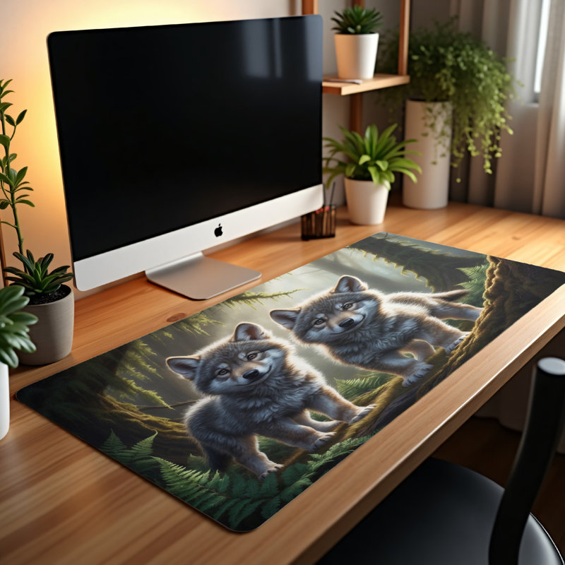 Polyester Desk Pad, 14.4x12.1