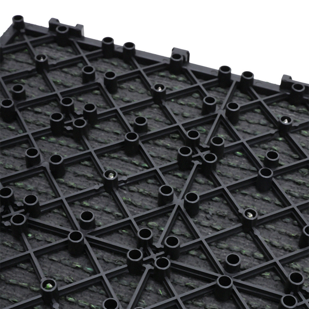 Bloxsom 30cm L x 30cm W Plastic Interlocking Deck Tile in Green