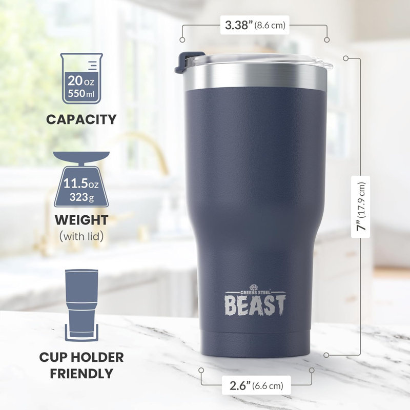 Dyzi 30.0ml Double Wall Insulated Stainless Steel Travel Tumbler