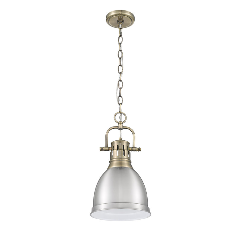 Alethia 1 - Light Pendant, Pewter, Aged Brass