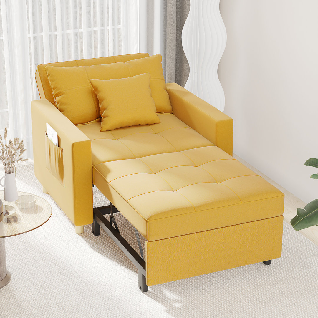 Emma-Leigh 1 Seater Fabric Accent Chairs Bed