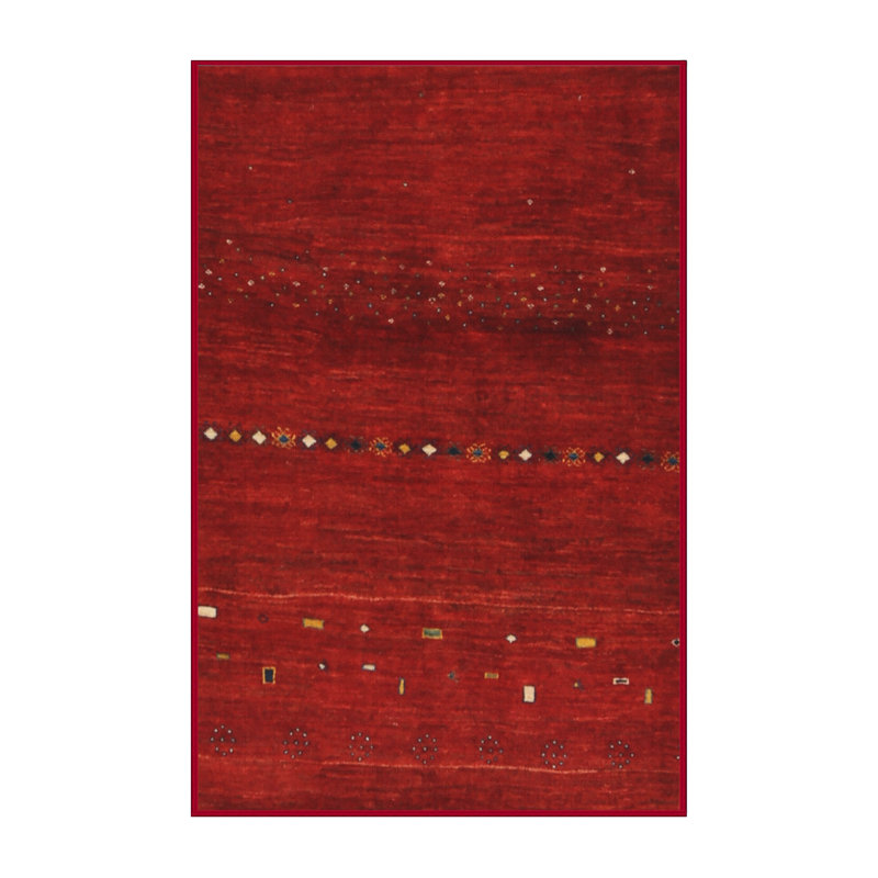 Tapis de zone rouge/brun contemporain, Rectangle 8 pi x 10 pi