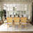 9-Piece Extendable Wood Top Dining Table Set-1936572856