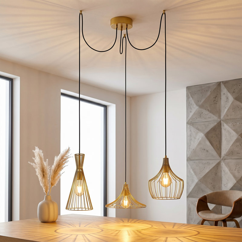 Lustre en métal 3 lumières Aurelia