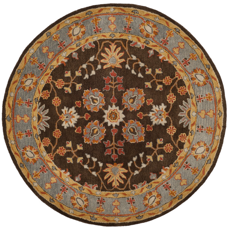 Cranmore Hand Tufted Wool Oriental Rug, Round 6'
