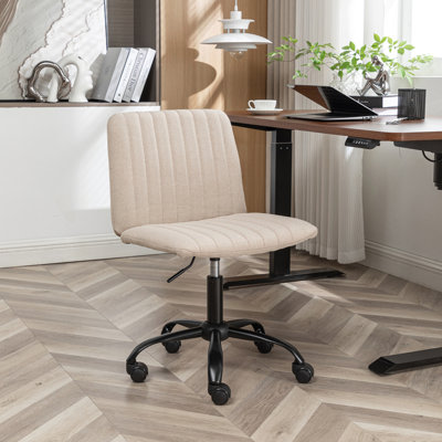Chaise de bureau pivotante en tissu