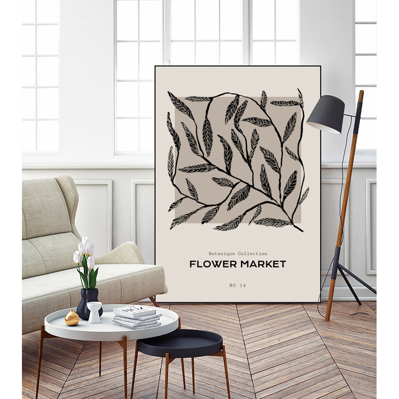 «Flower Market», toile encadrée