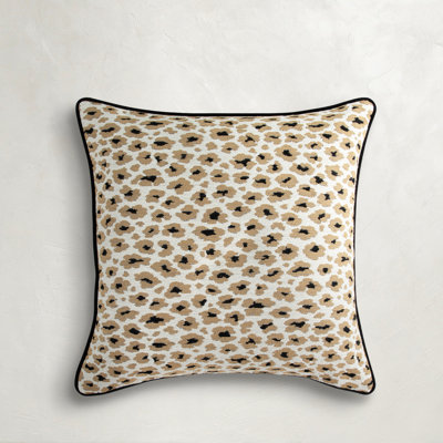 Dots Chambray Outdoor Throw Pillow