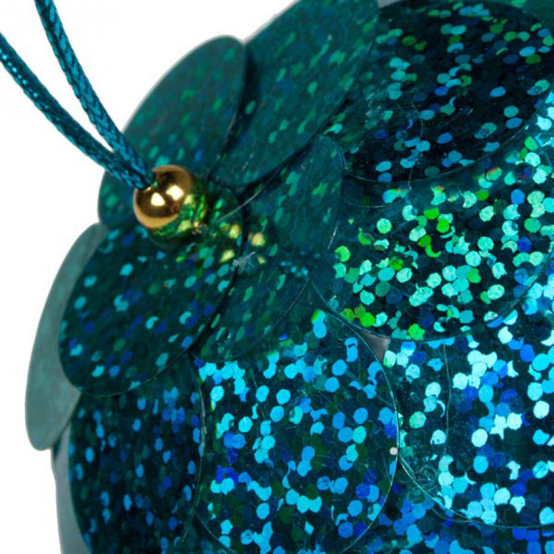 8cm Bauble, Turquoise