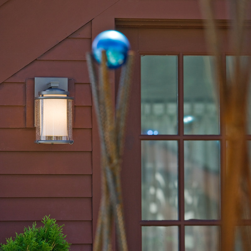 Meridian Outdoor Armed Sconce, Natural Iron, 10.3" H x 6.3" W x 7.2" D