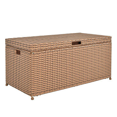 Boîte de rangement en latte de bois 70 gallons