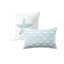 Literie pour très grand lit blanc - broderie en coton et en couleur sable, rembourrage, surdimensionné, confortable Comprend 2 taies décoratives 100% avec édredon décoratif
