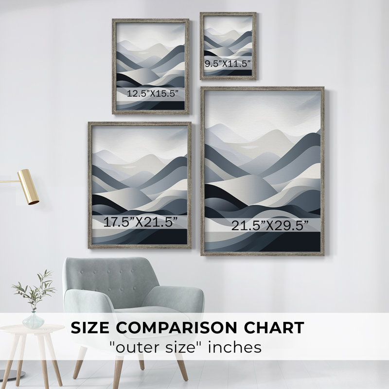 «LANDSCAPES Series CCxxviii», reproduction encadrée - bois massif, H 11 po x l 9 po