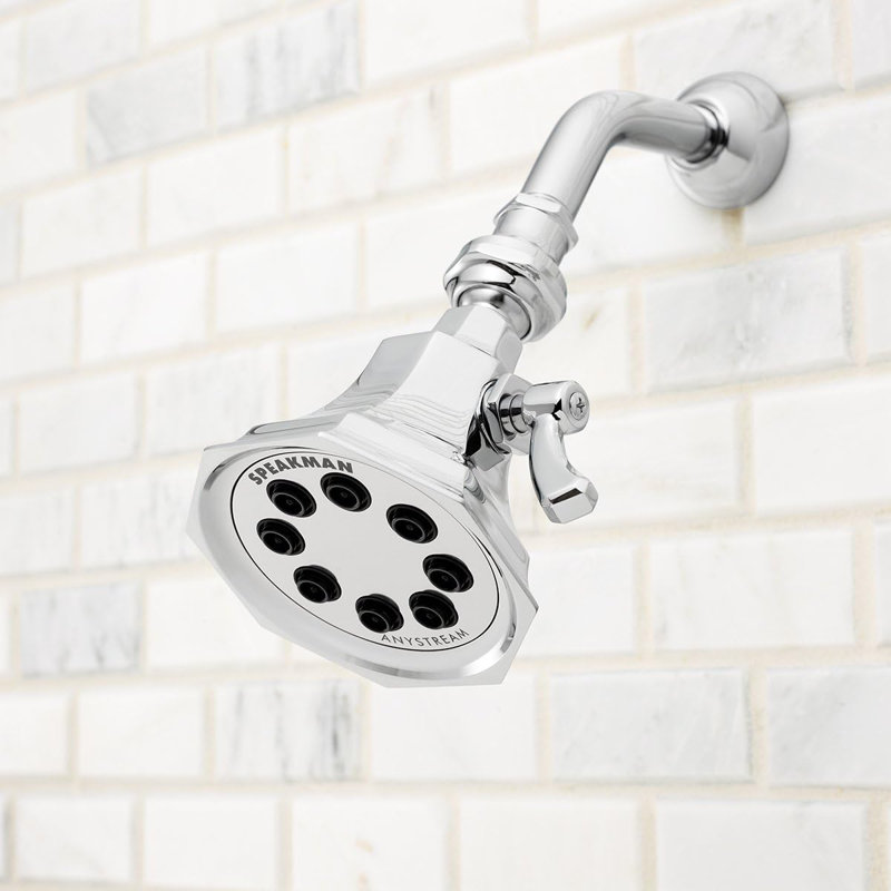 Vintage 2.0 GPM Multi Function Adjustable Shower Head