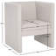 Fauteuil large en velours de 26 po Jedu-157145364