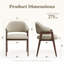 Fauteuil moderne minimaliste en lin, pieds en bois massif-585412022
