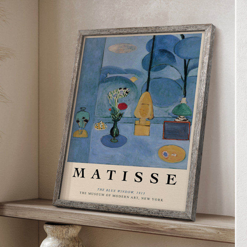 Matisse CC, reproduction encadrée - bois massif, Argent rétro, H 30 po x l 24 po