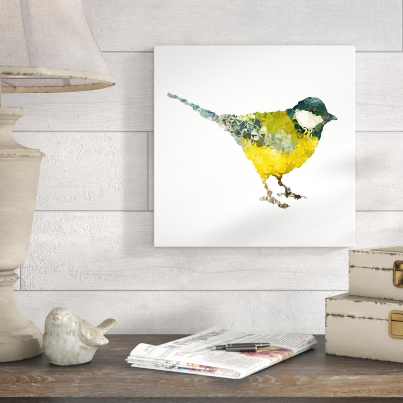 «Feathered Mosaic II» par Emma Brooks - impression sur toile tendue, Extérieur