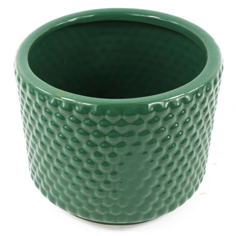 Ahart Handmade Ceramic Pot Planter, Green