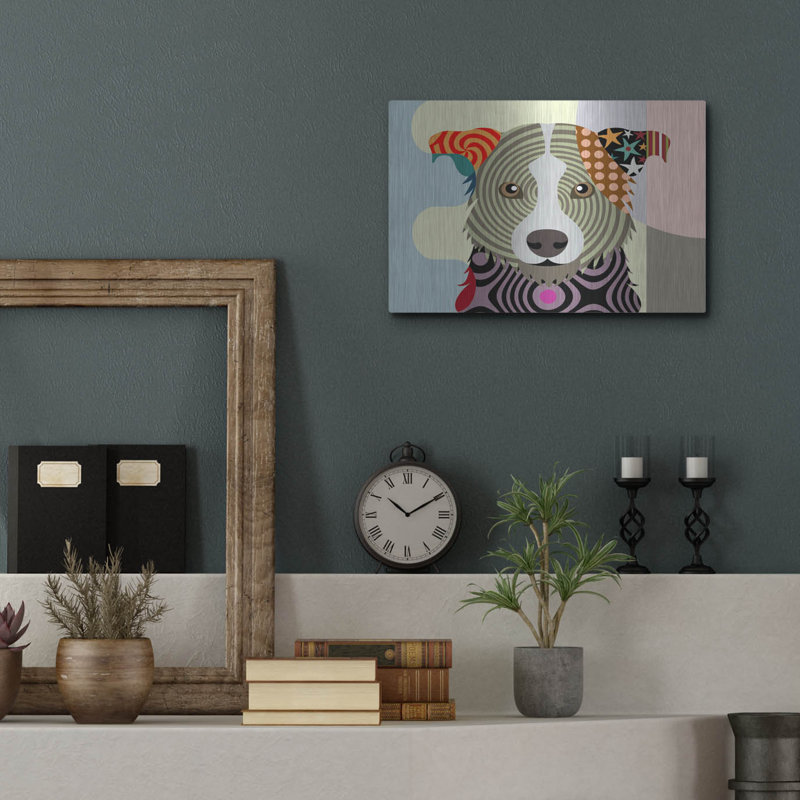 "Border Collie" par Lanre Adefioyue, H 12 po x l 16 po