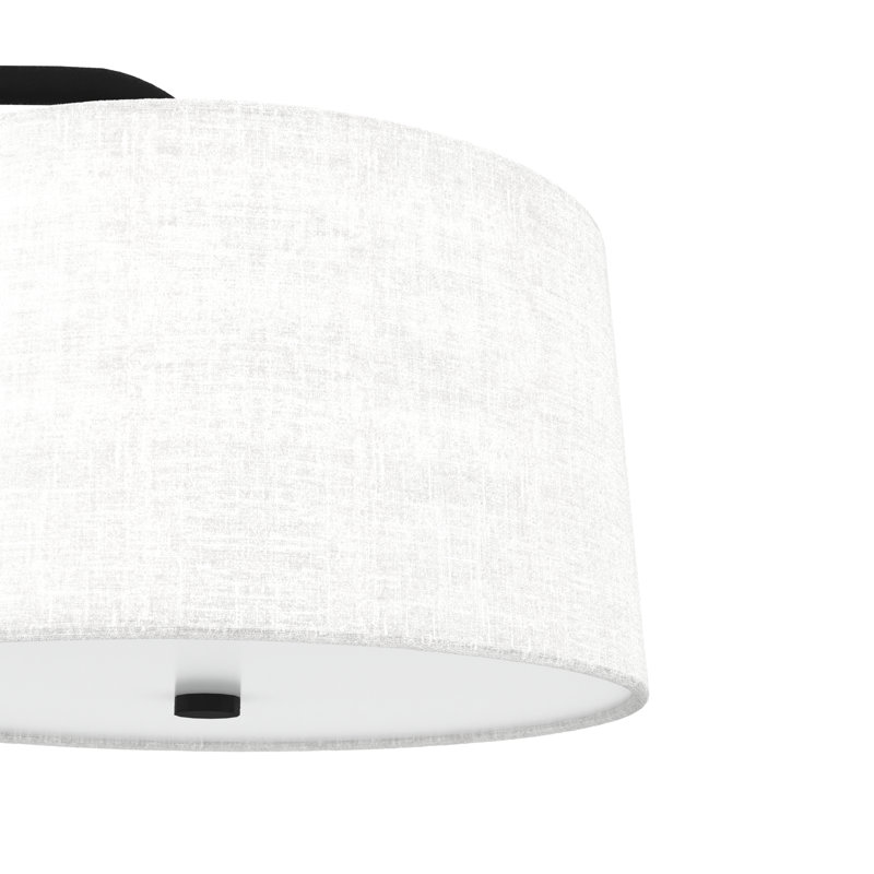Cottage Hill 4 - Light Linear Shaded Drum Pendant, Natural Iron
