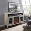 Unfinished TV Stand for TVs up to 65" with Fireplace Included-425119281