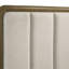 Grand lit tapissier Tully Nutmeg