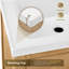 Ensemble de meuble-lavabo simple 24 po en sapin vieilli Kasandra avec miroir en céramique blanche