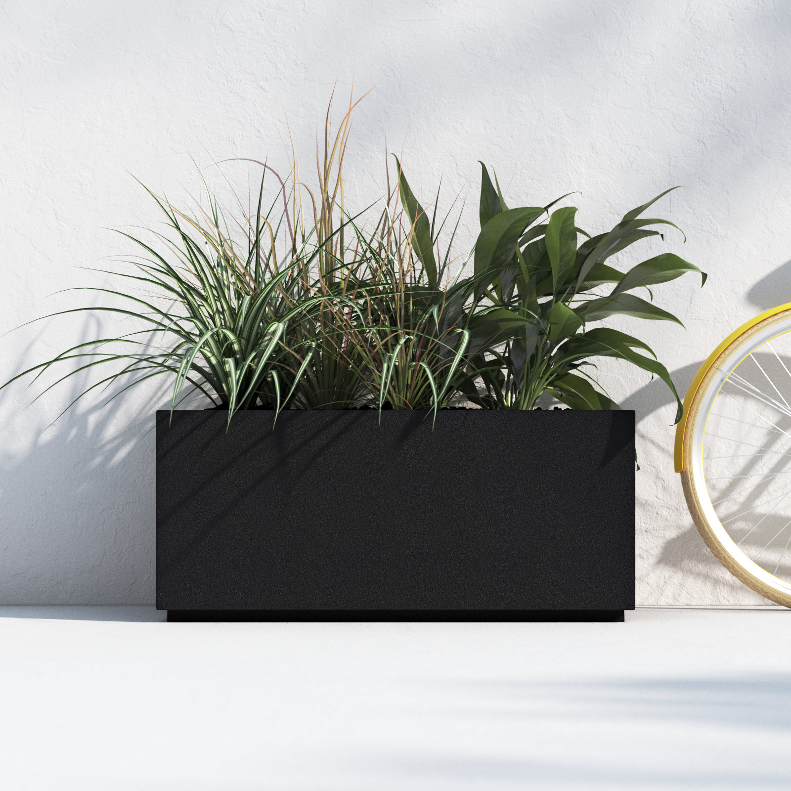 Gita 36" Planter Box, Black