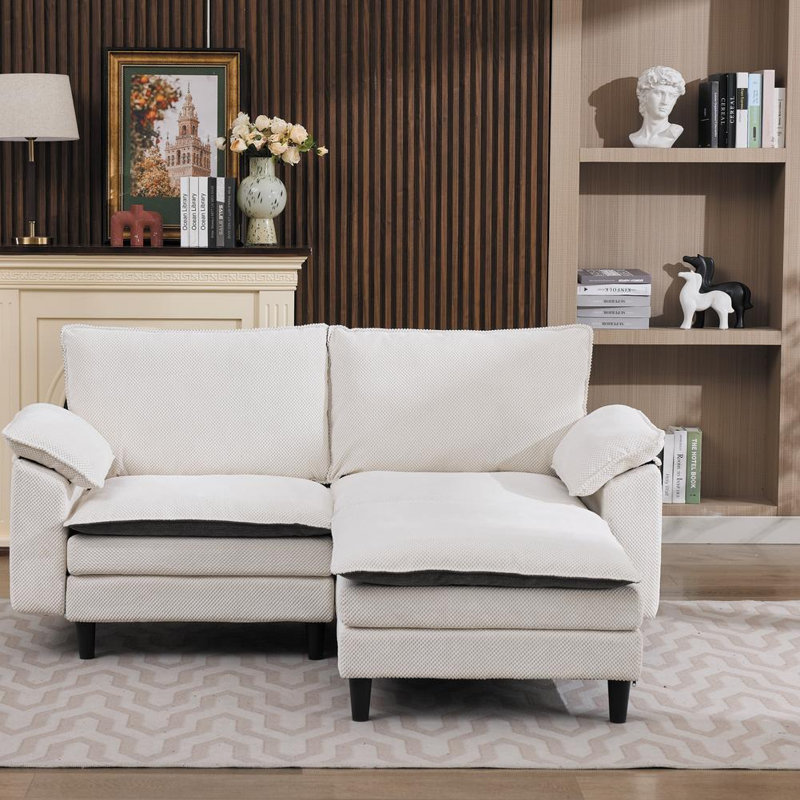 2-Seater Sofa with Ottoman