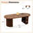 47.24" Oval Coffee Table With Storage-1358591759