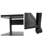 3-Tier AV Media Stand With Lockable Wheels, Movable Audio Tower With Corner Shelf For Record Player
