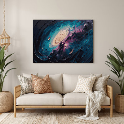 Space Orion Nebula Gray Metal Wall Art