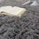 Broussard Fluffy Hand Tufted Grey Rug