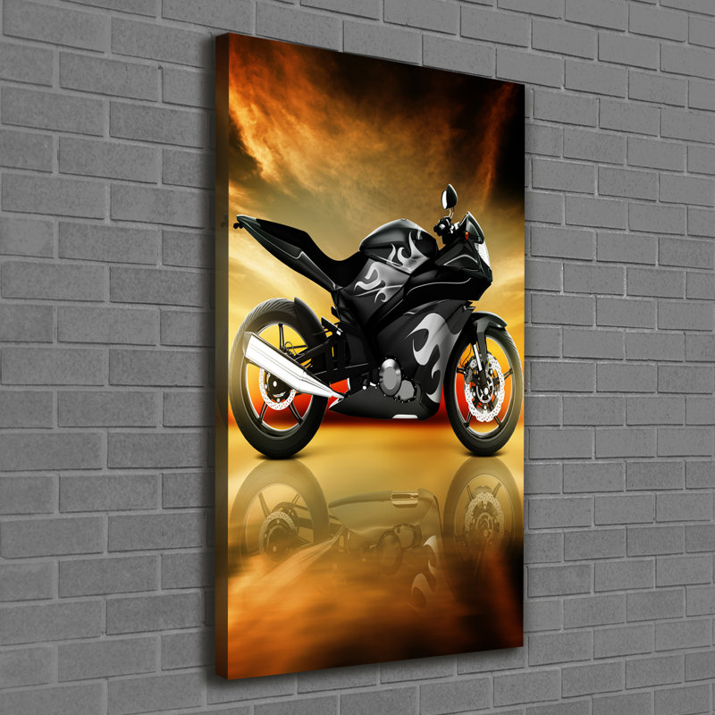 Motorcycle - Wrapped Canvas Print