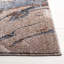 Tapis abstrait en polyester fabriqué à la machine en gris / brun-86777529