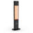 1500W Electric Freestanding Patio Heater With Remote Control, 5 Power Setting, 24H Timer Setting