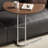 23.3" C-shaped Side Table, Walnut