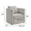 Fauteuil demi-tonneau Sutton