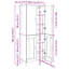 Highboard Black Oak 69.5 X 34 X 180 Cm Engineered Wood-1751191533