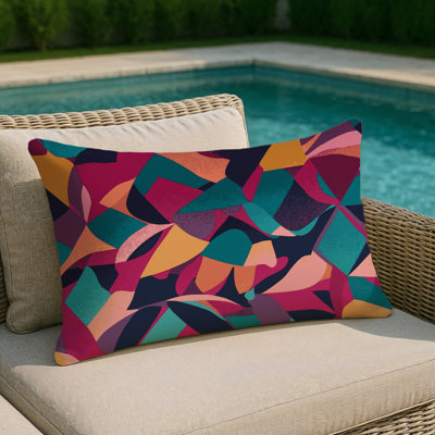 Coussin décoratif intérieur et extérieur Spectrum Maze