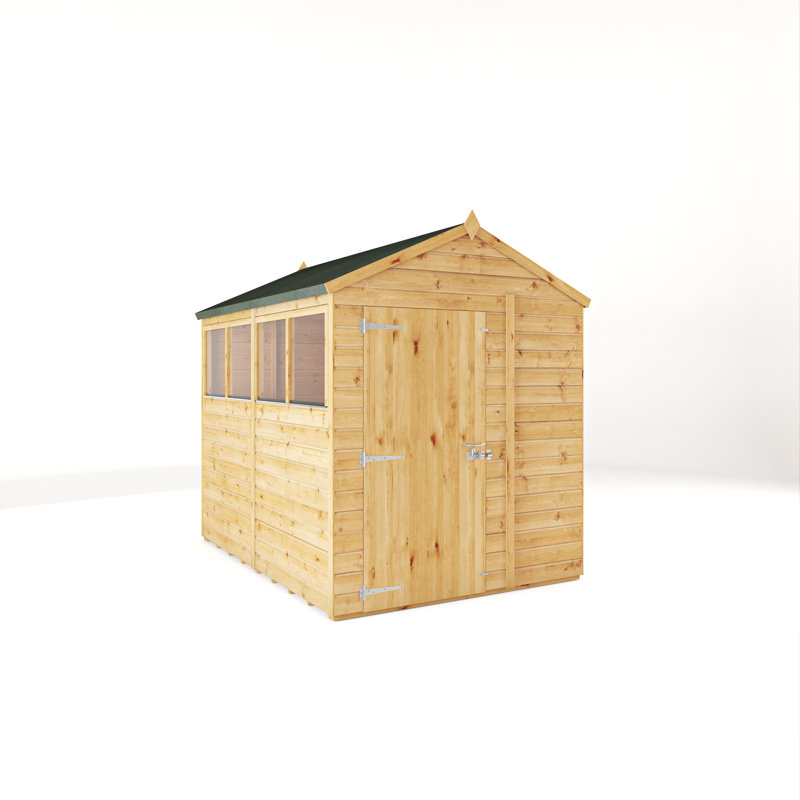 Mercia 8 X 6 Woodsman Shiplap Apex Shed (Glass)