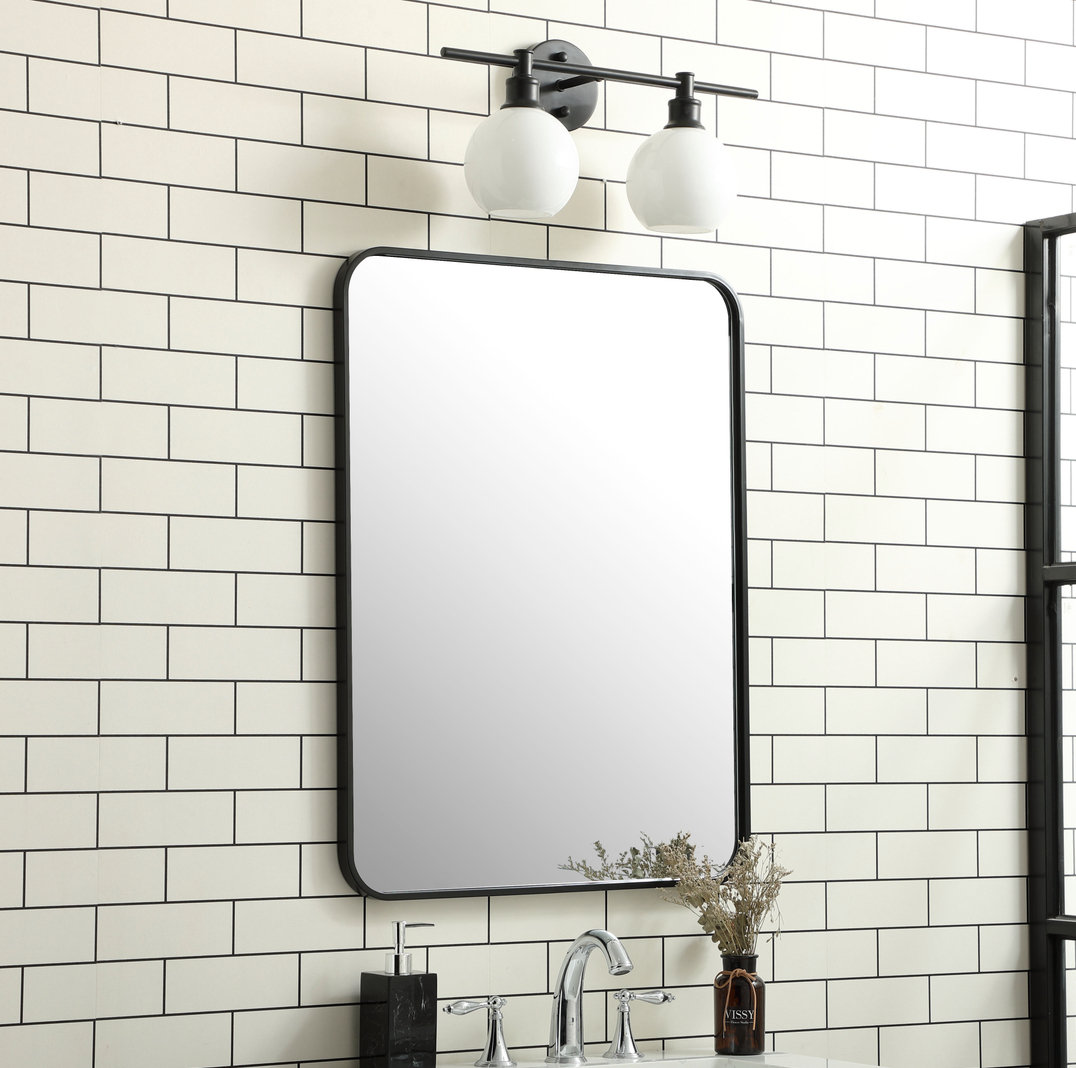 Sabine Accent Mirror, 32" x 24", Black