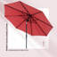 Parasol de patio inclinable 9 pieds, parasol de marché extérieur avec auvent résistant à la décoloration, vitrail de luxe-59391247