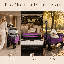 Chariot utilitaire pliant mauve en acier avec roues amovibles