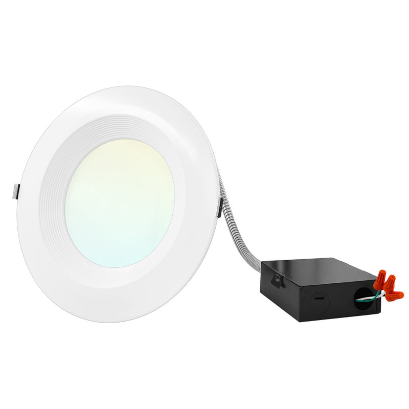 8" Commercial Selectable CCT New Construction LED Canless Recessed Lighting Kit