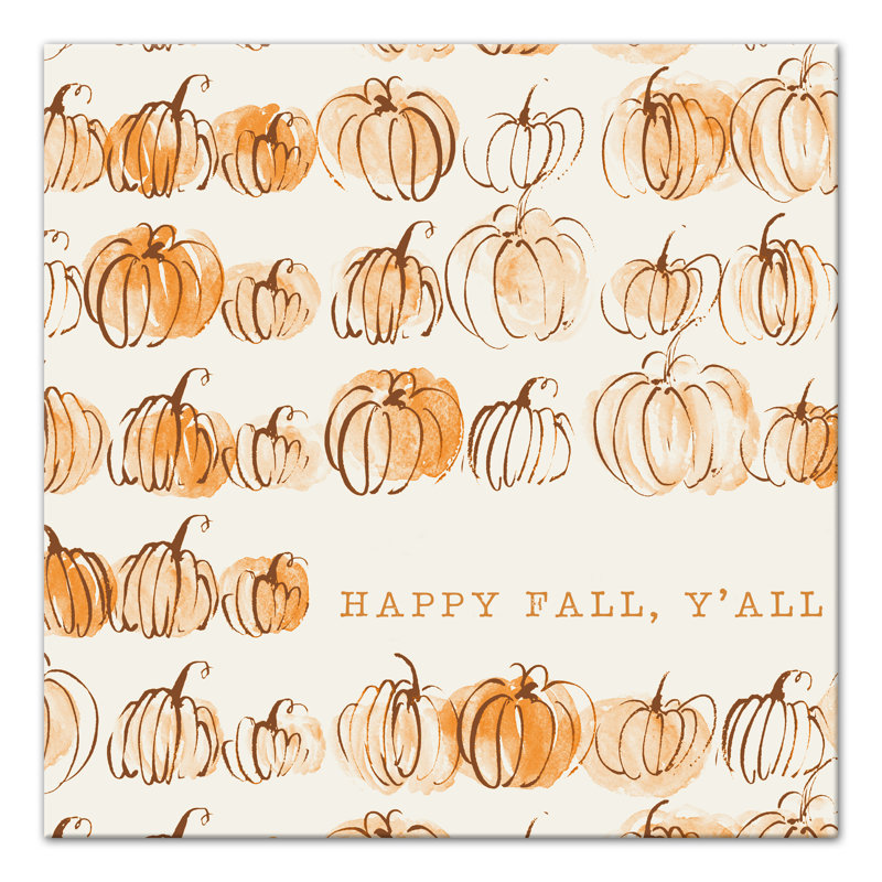 «Watercolor Pumpkin», impression sur toile tendue