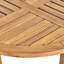 Table rustique en bois 27,5 po - pour bistro d'extérieur avec design à lattes