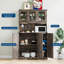 Armoire de 71 po de hauteur avec station de charge, huche de cuisine avec comptoir ouvert 71 po